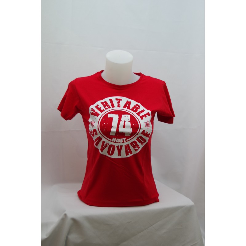 T-Shirt Femme - Véritable Haut-Savoyarde - Rouge